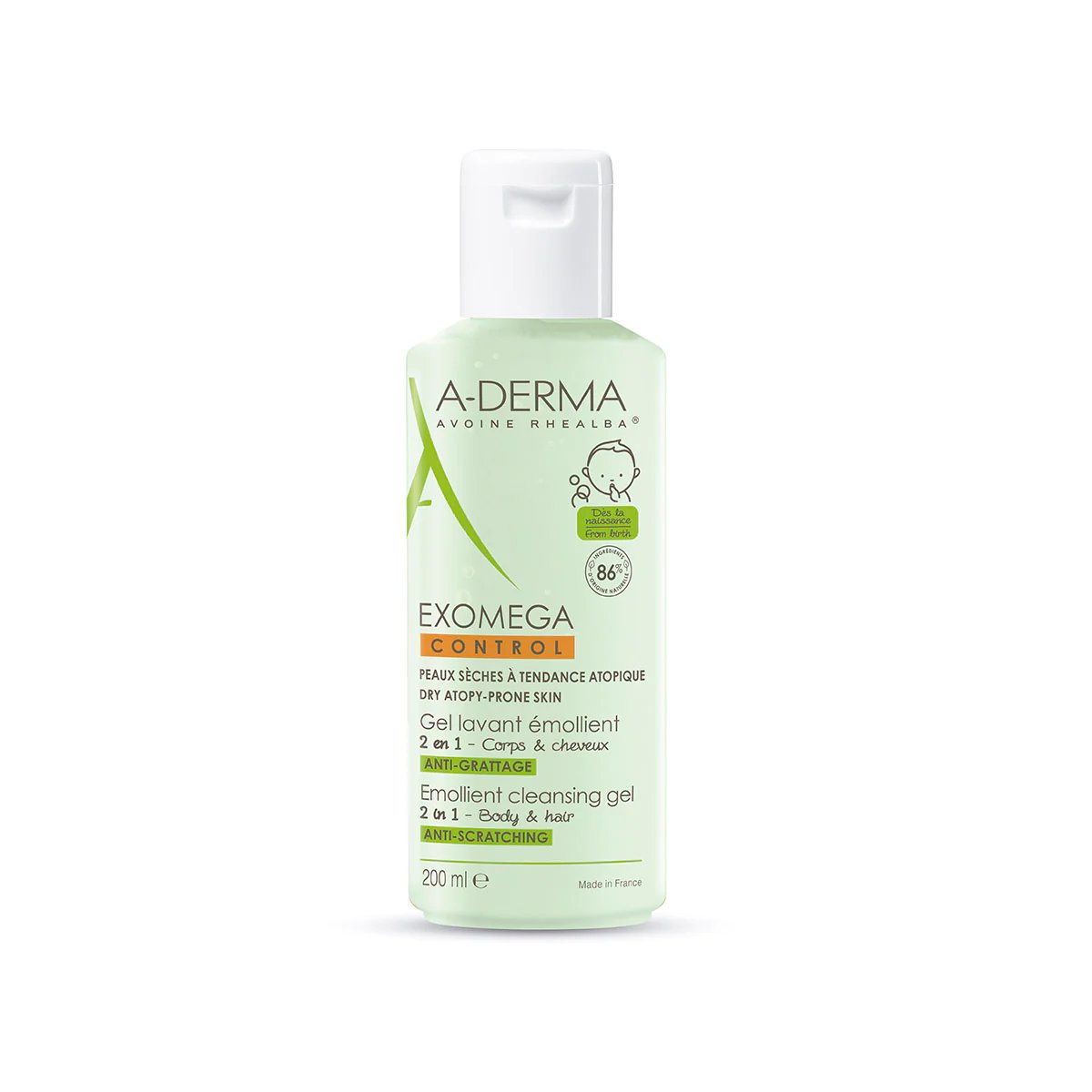 A-DERMA EXOMEGA GEL EMO 2EN1 200ML