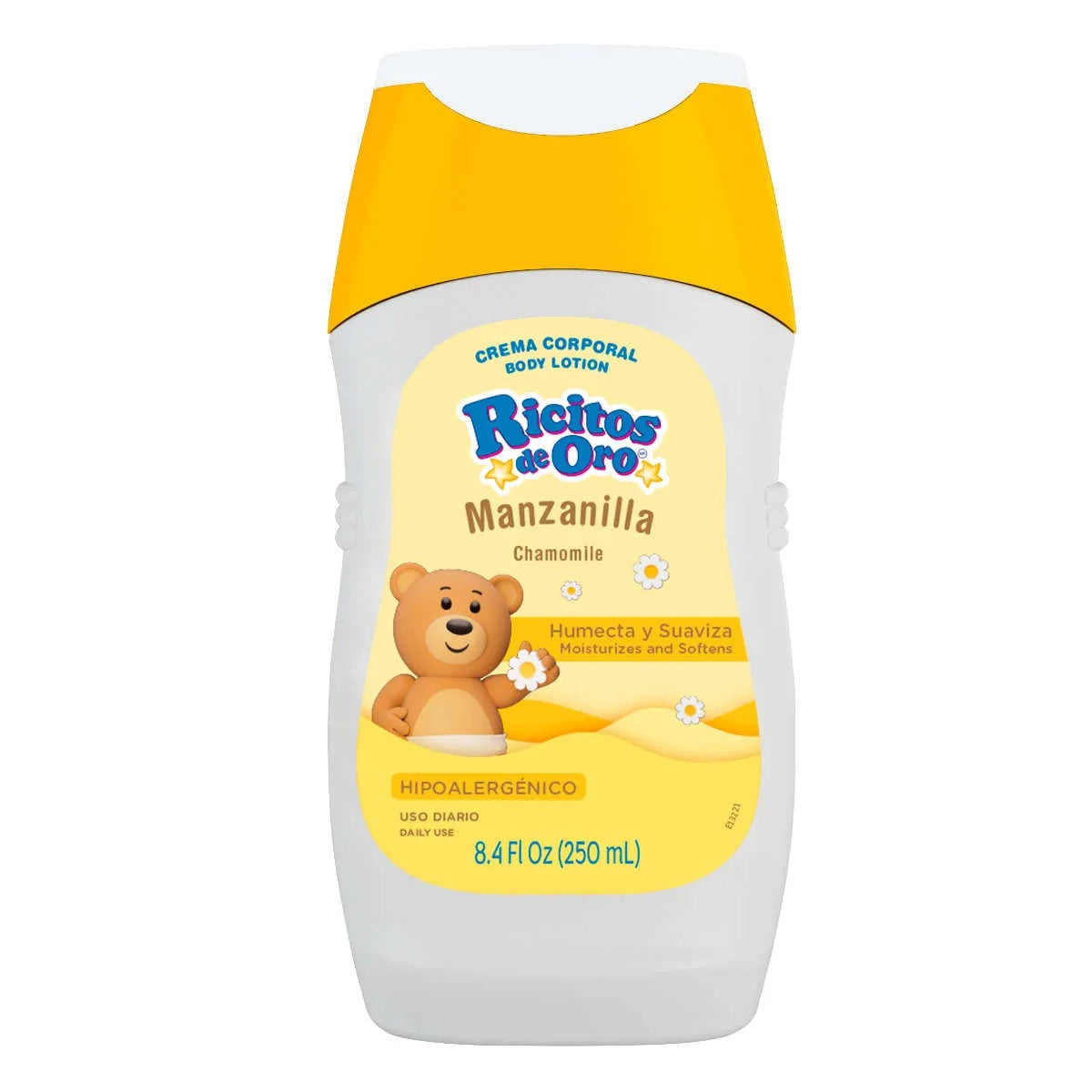 CREMA CORPORAL RICITOS DE ORO MANZANILLA ENVASE C/250 ML