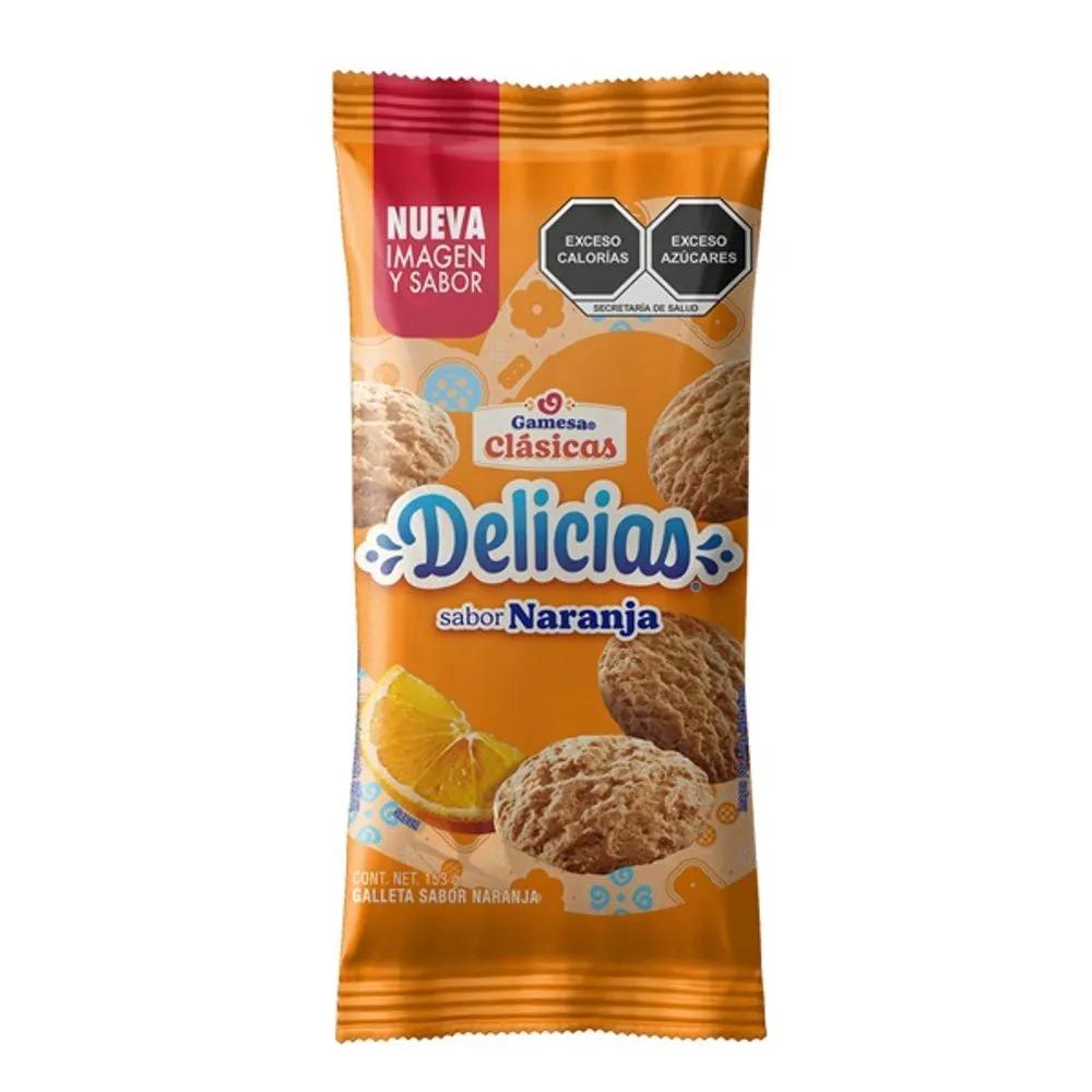 DELICIAS NARANJA GAMESA BOLSA 153GR