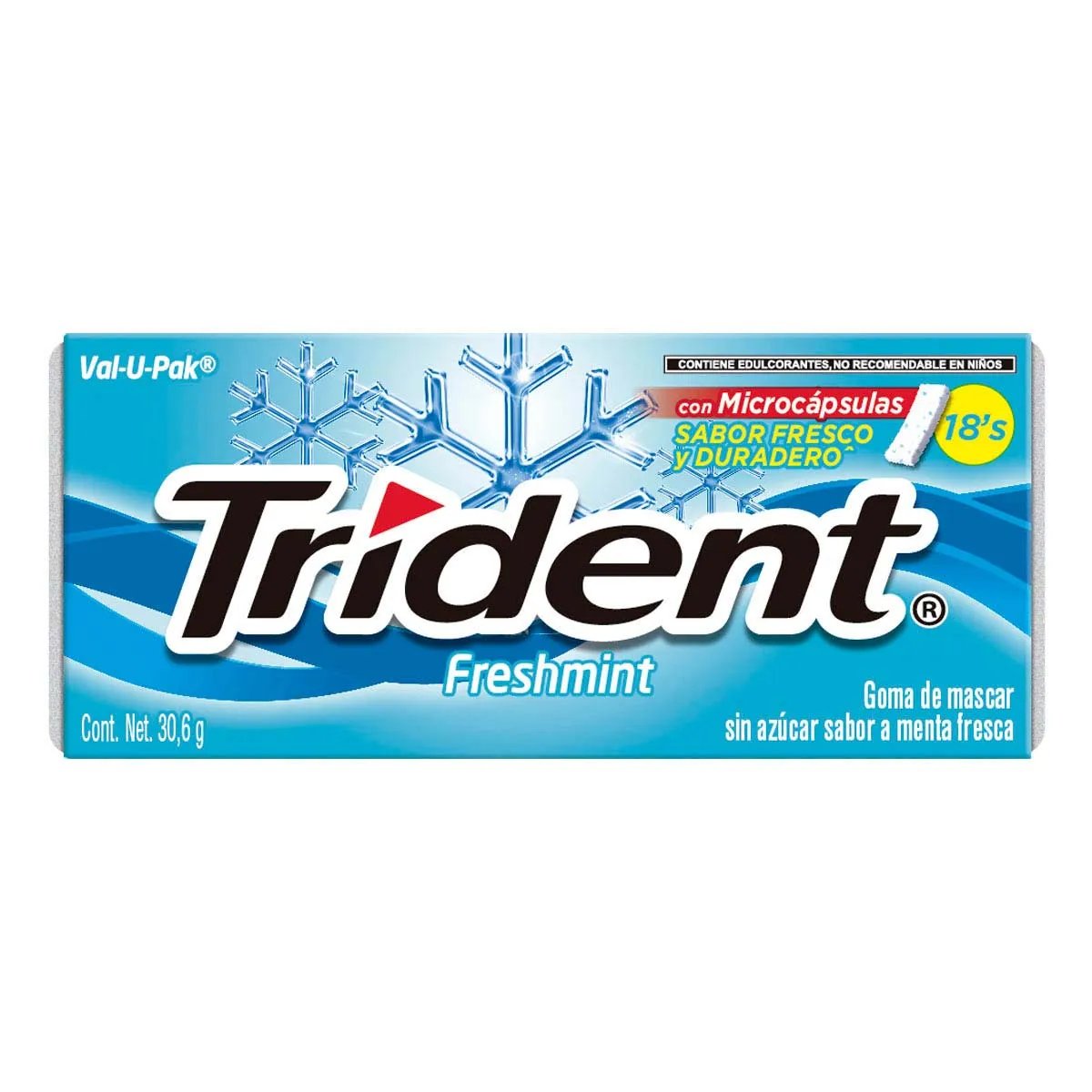 TRIDENT CHICLES FRESHMINT C18