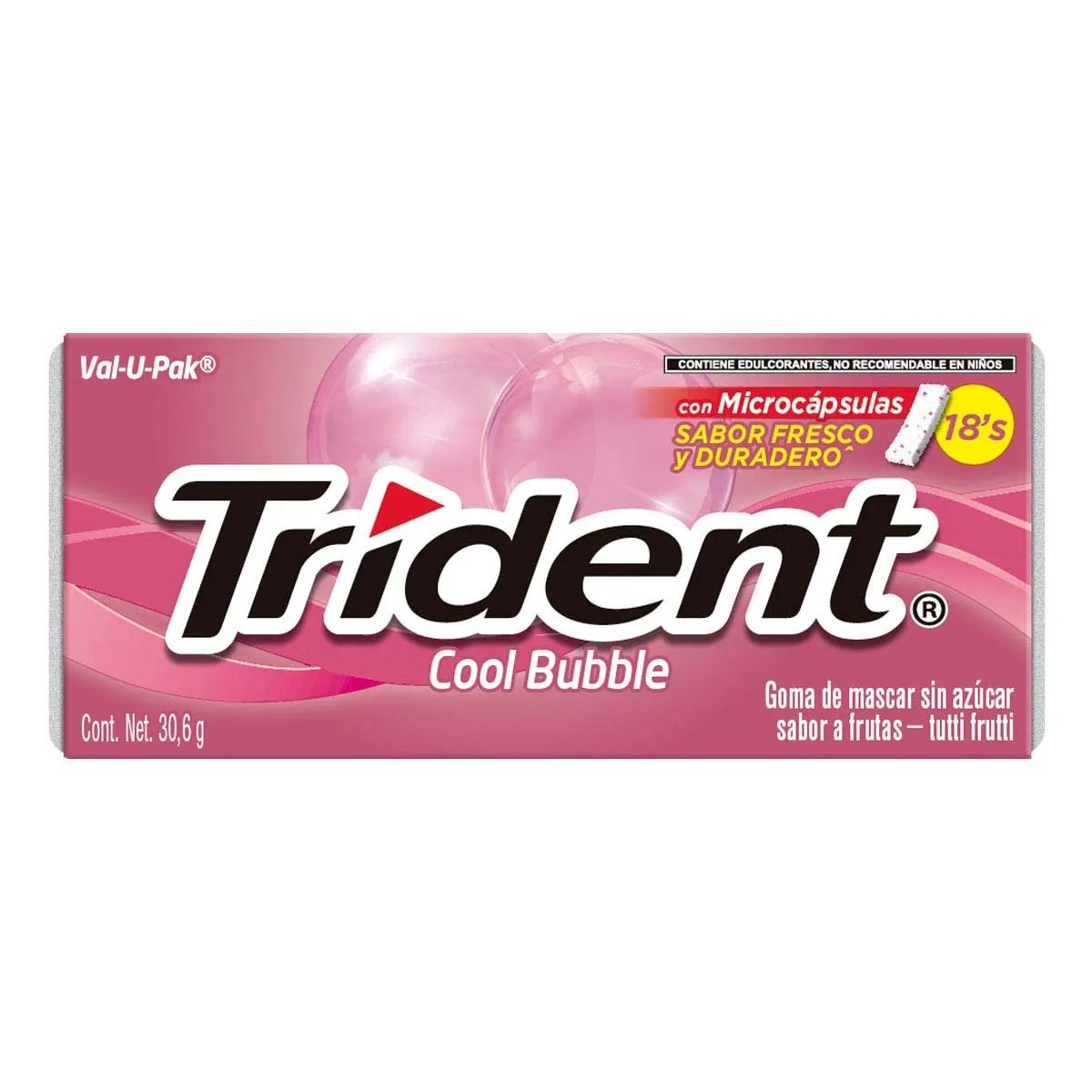 TRIDENT CHICLES FRUTAS-TUTTI FRUTI  C18
