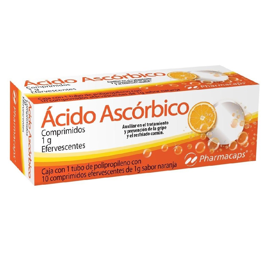 ACIDO ASCORBICO 10 COMP EFERV 1 G