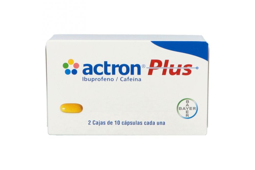 ACTRON PLUS 400/100MG 2CJA 10CAPS
