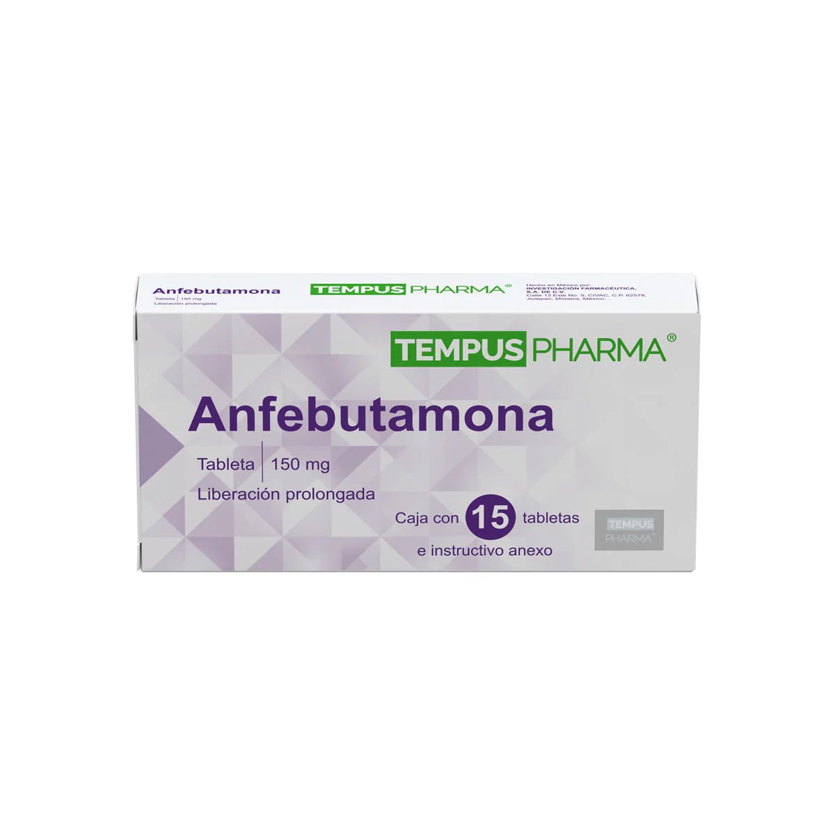 ANFEBUTAMONA LP 150MG 15 TAB TEMPUSPHARMA