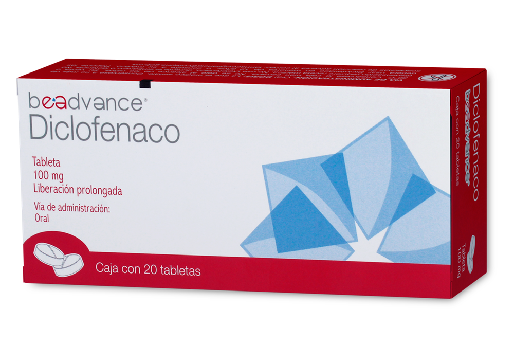 DICLOFENACO 20 TAB 100 MG