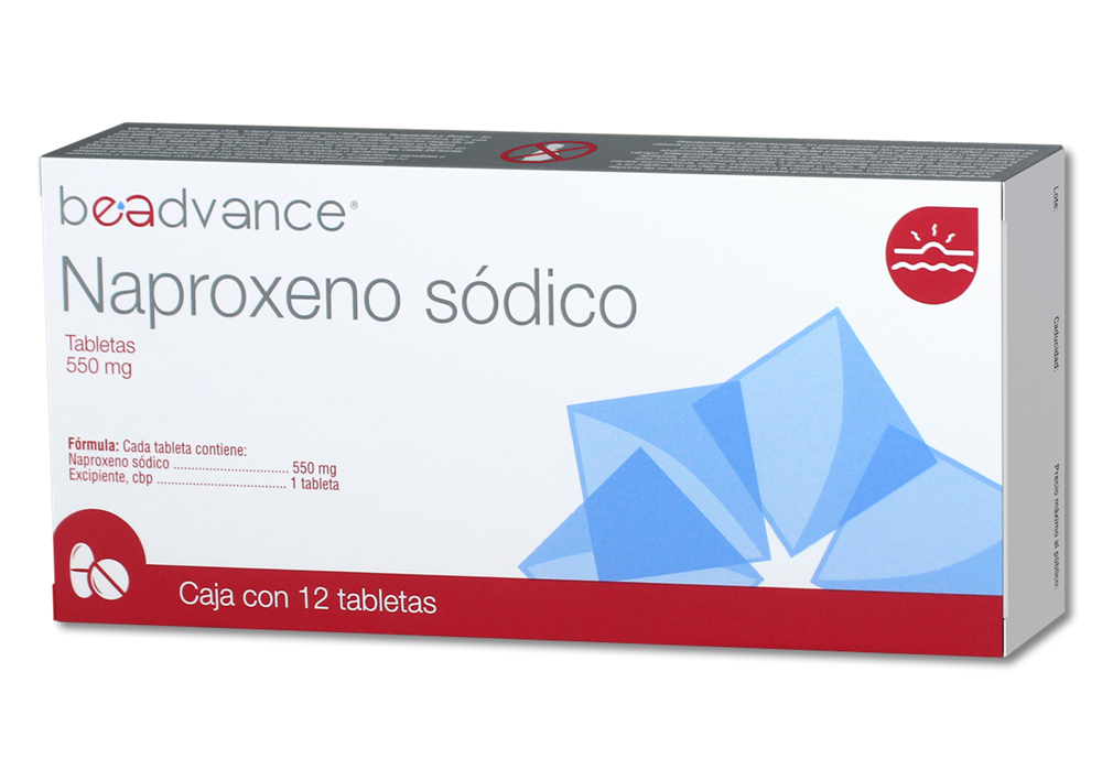 NAPROXENO SODICO  12 TABS 550 MG