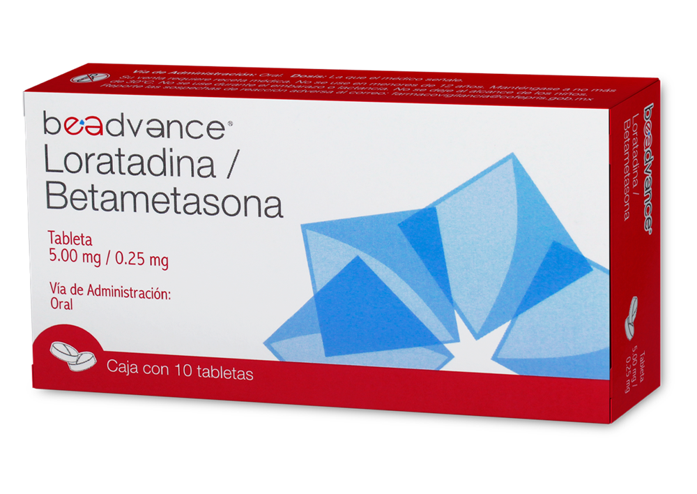 LORATADINA BETAMETASONA 10 TAB 5/0.25MG