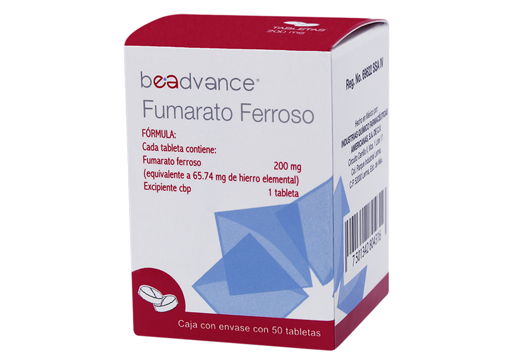 FUMARATO FERROSO 50 TAB 200MG BEADVANCE
