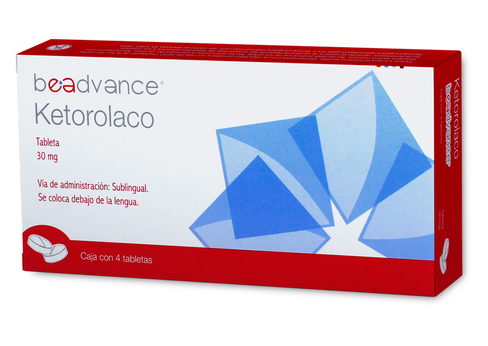 KETOROLACO SUBLINGUAL 4 TAB 30 MG