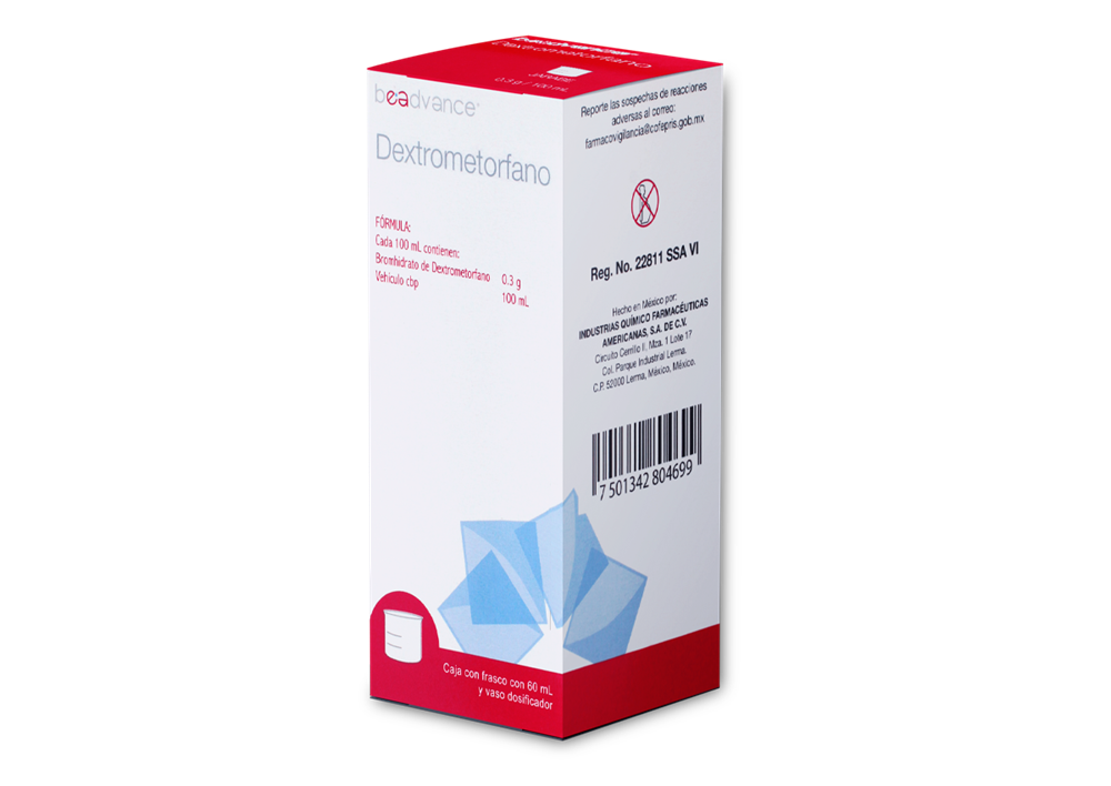DEXTROMETORFANO 1 JBE 300 MG/60 ML