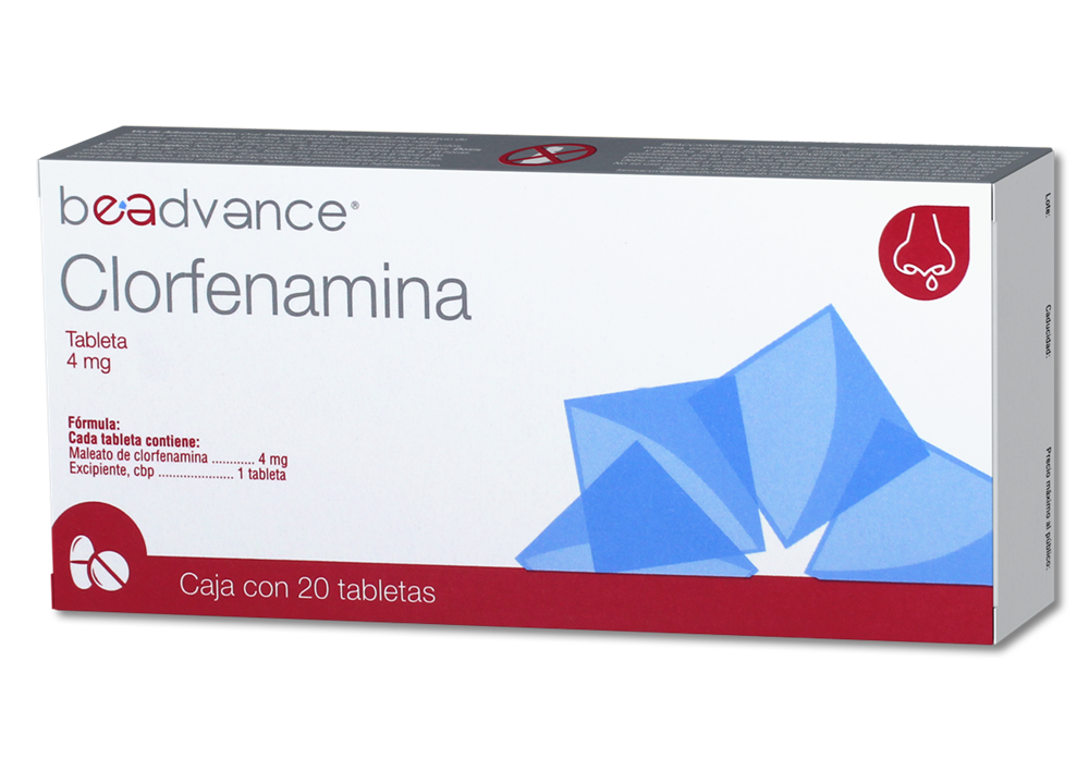 CLORFENAMINA 20 TAB 4 MG