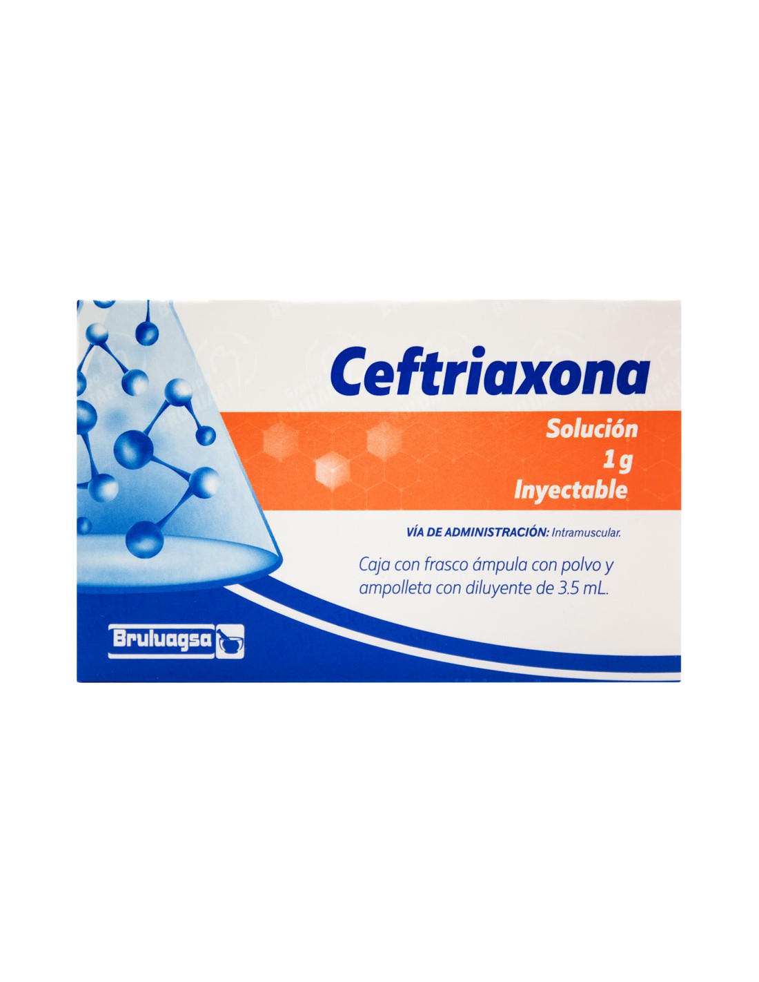 CEFTRIAXONA 1 FA 1G/3.5 ML