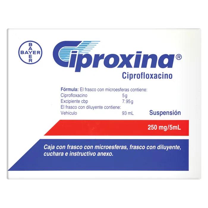 CIPROXINA 250 MG 100 ML SUSP