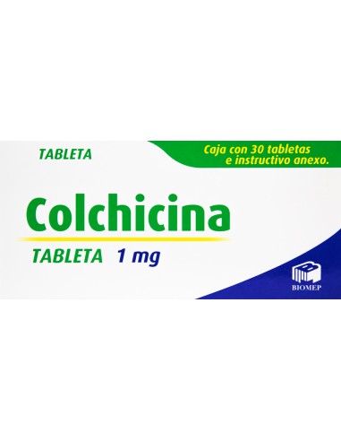 COLCHICINA 30 TAB 1MG BIOMEP