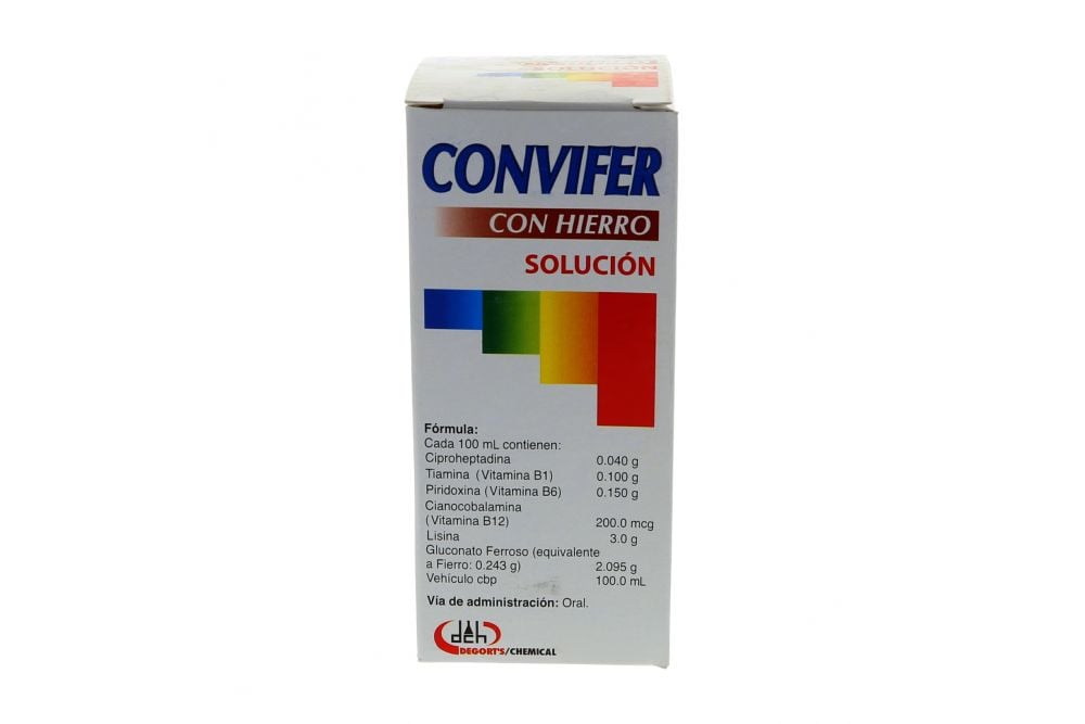 CONVIFER C/HIERRO 1 SOL 3/.2/.1MG/110 ML
