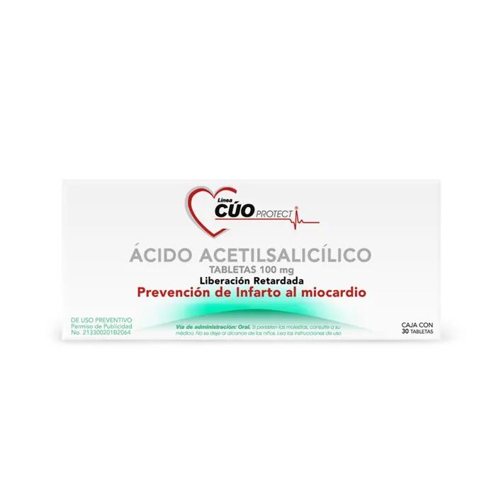 CUOPROTEC LR A-ACETIL 100MG 30TAB