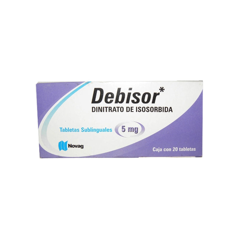 DEBISOR SUBLINGUAL 20 TAB 5 MG