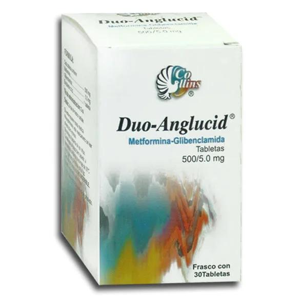 DUO-ANGLUCID 30 TAB 500/5MG COLLINS