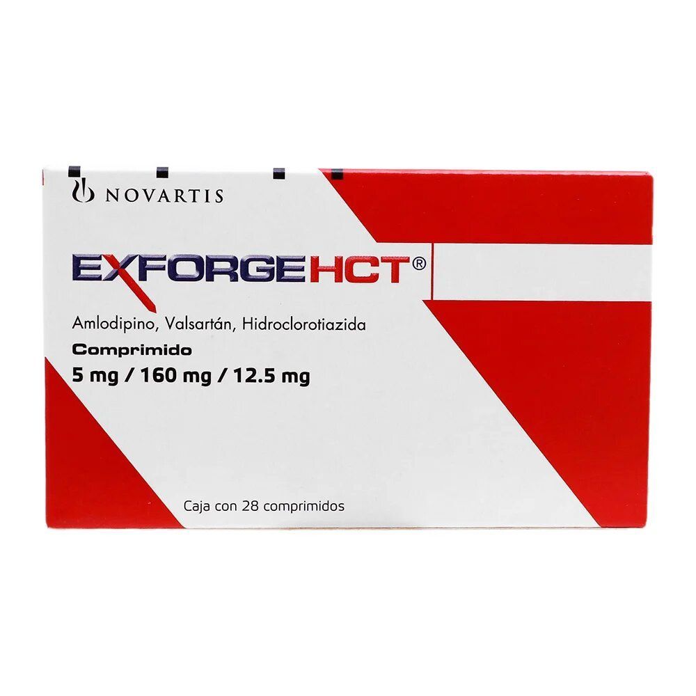 EXFORGE HCT5/160/12.5 MG 28 CPR