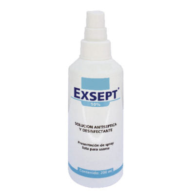EXSEPT 10% SPRAY SOL ANTISEP 200ML