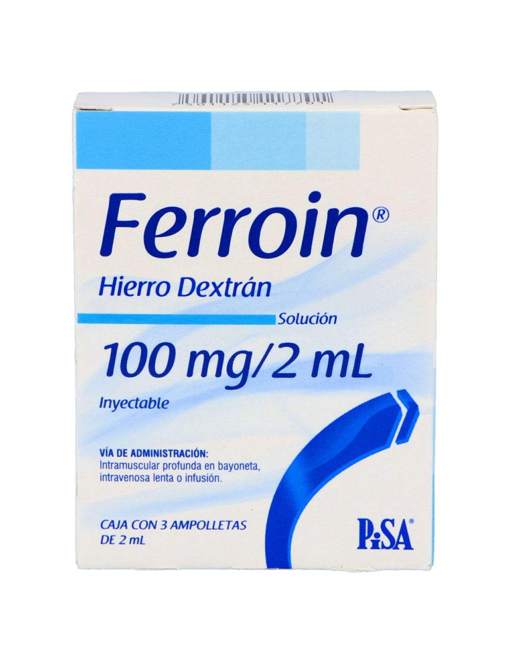 FERROIN 100MG/2ML C/3AMP SI