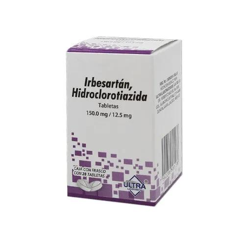 IRBESARTAN, HIDROCLO 28 TAB 150/12.5 MG