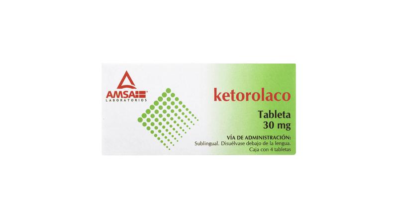 KETOROLACO SL 4 TAB 30 MG