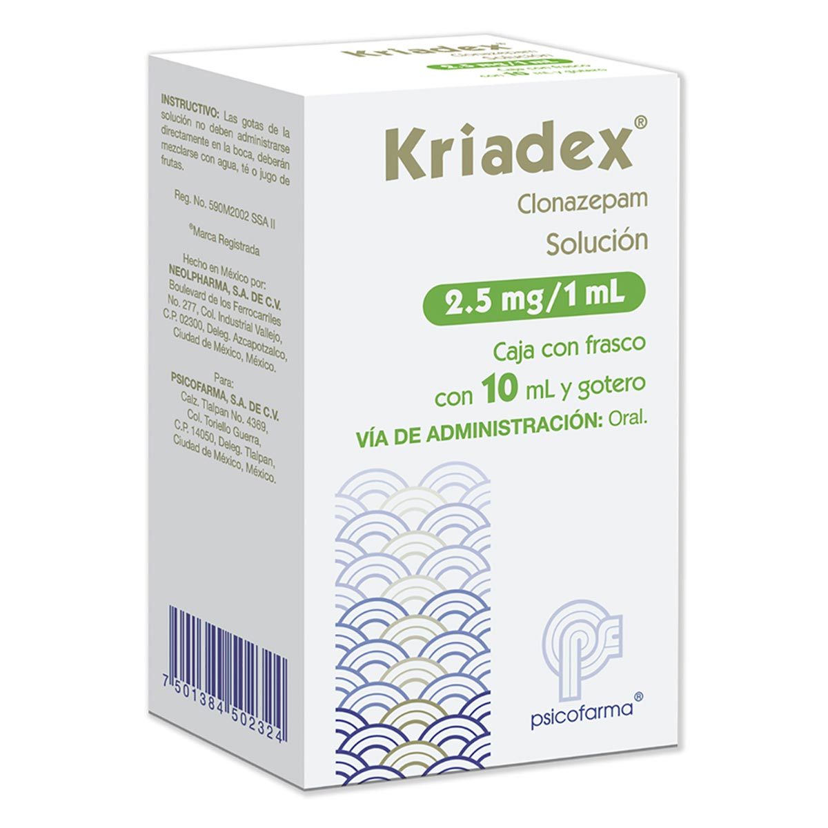 KRIADEX 2.5MG/1ML (C) SOL
