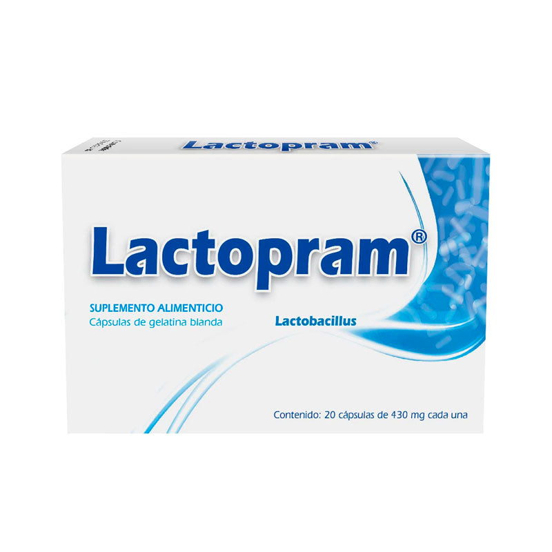 LACTOPRAM 20 CAPS 430 MG