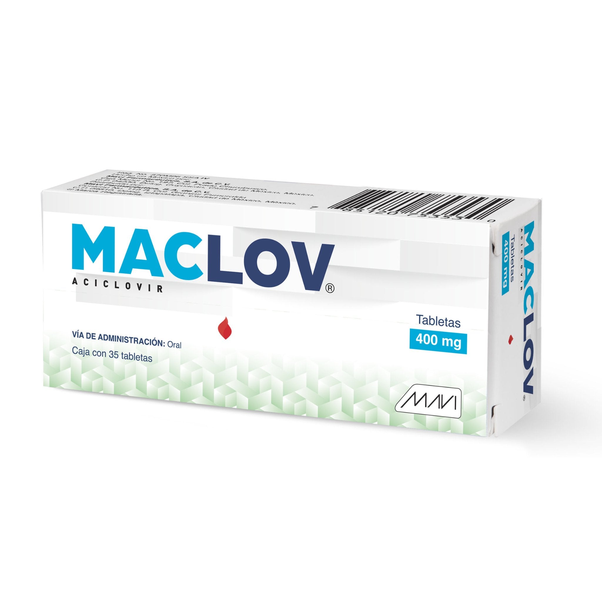 LESACLOR (MACLOV) 35 TAB 400 MG
