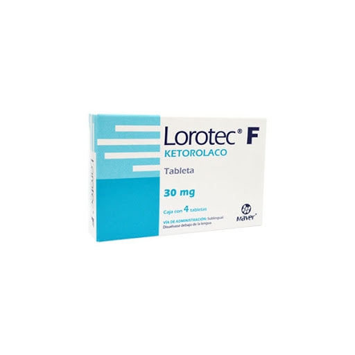 LOROTEC-F SUBLI 4 TAB 30 MG