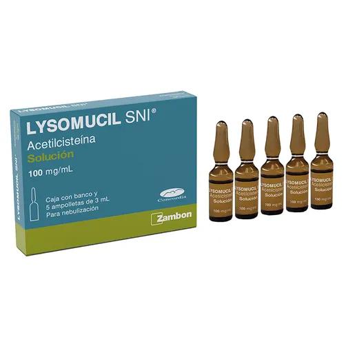 LYSOMUCIL SNI 100MG SOL 5X3ML AMP