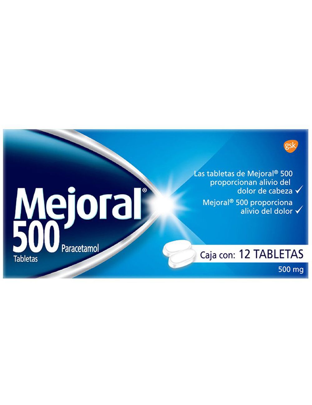 MEJORAL 500MG 12 TAB