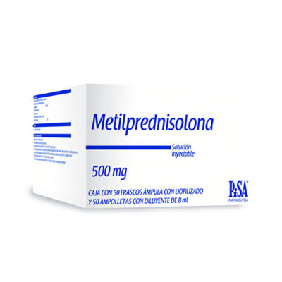 METILPREDNISOLONA 500MG 50FAMP C/DIL SI
