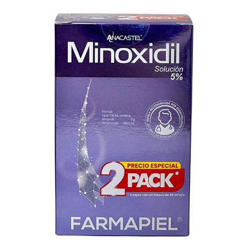 MINOXIDIL SOL 5% FCO 60ML 2 PACK