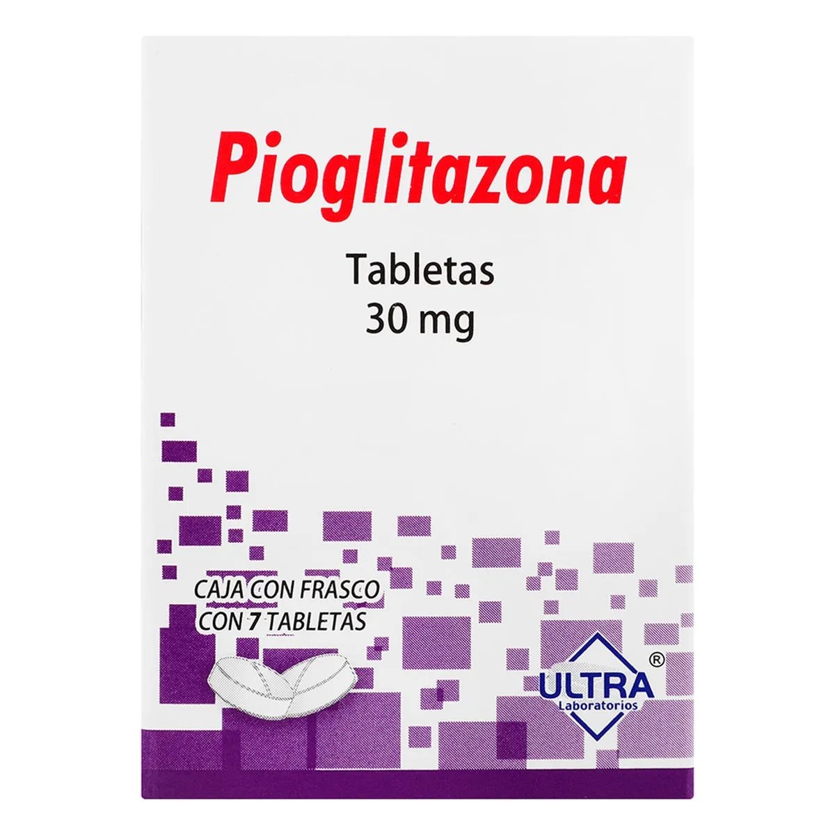 PIOGLITAZONA 7 TAB 30MG ULTRA