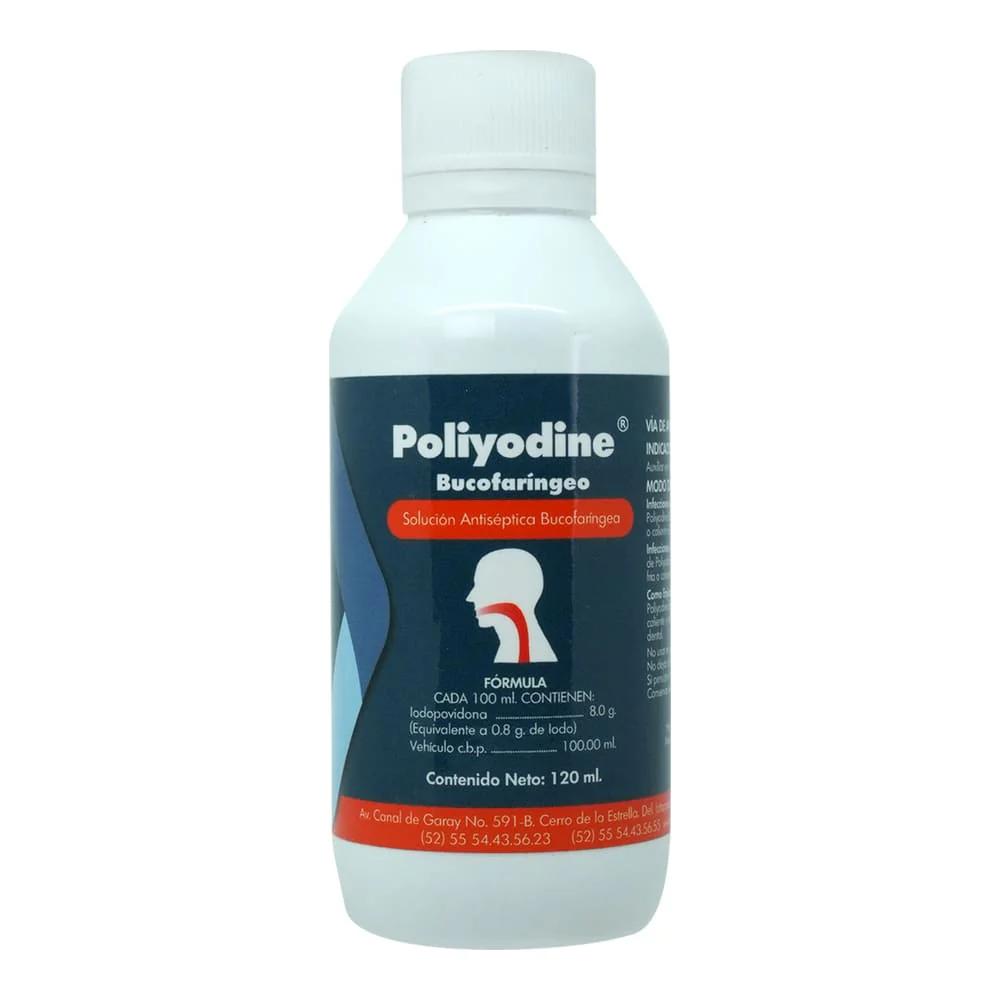 POLIYODINE BUCOFARINGEO 1 SOL 8% 120 ML