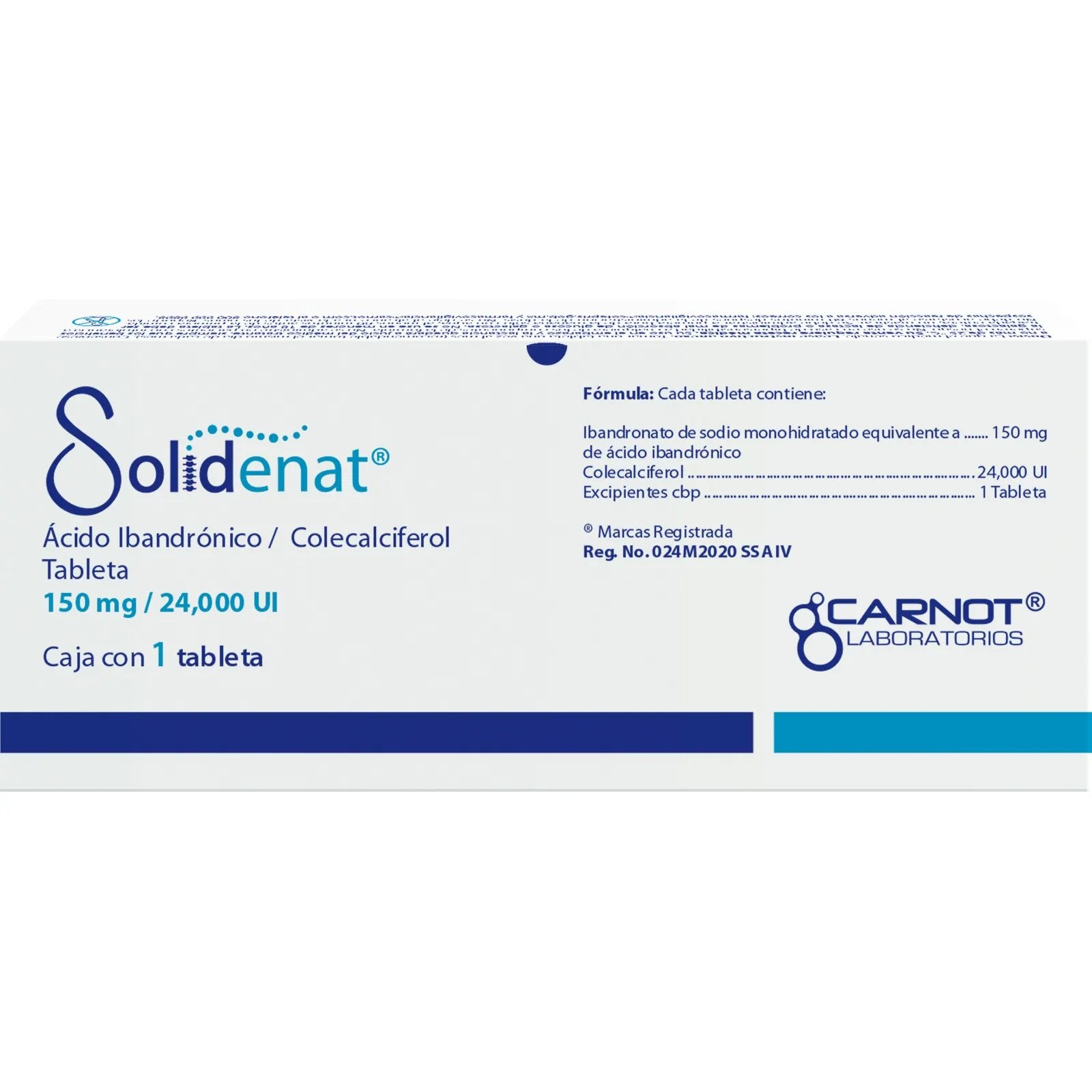 SOLIDENAT 150MG/24000UI 1 TAB