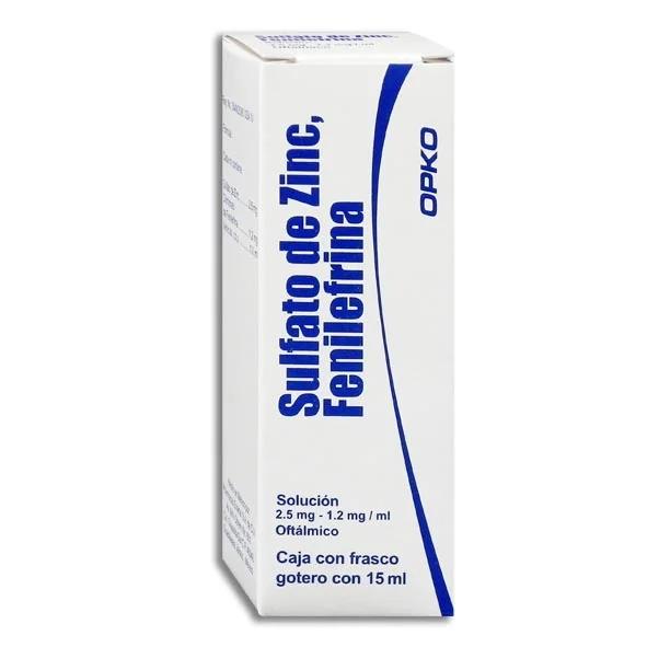 SULFATO DE ZINC 1 SOL 2.5/1.2 MG/15 ML