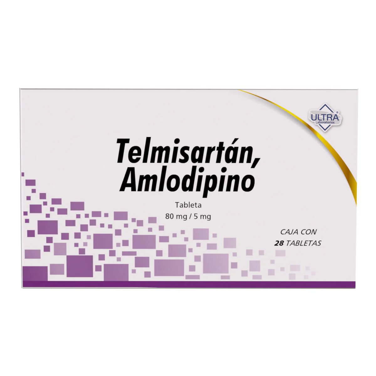 TELMISARTAN, AMLODIPINO 28 TAB 80/5MG