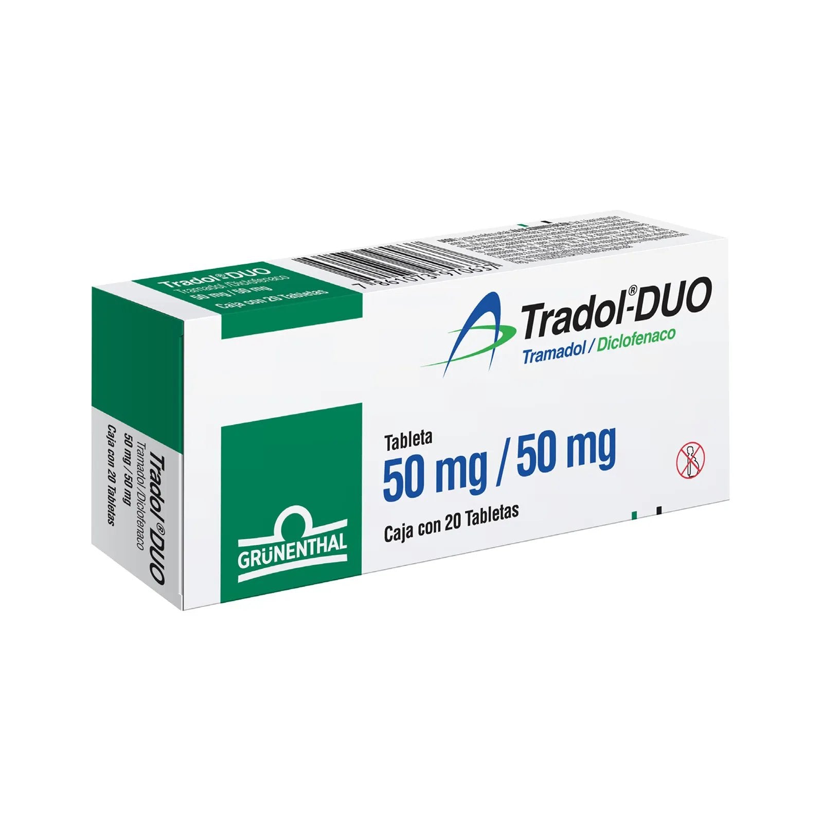 TRADOL-DUO 50/50 MG 20 TAB