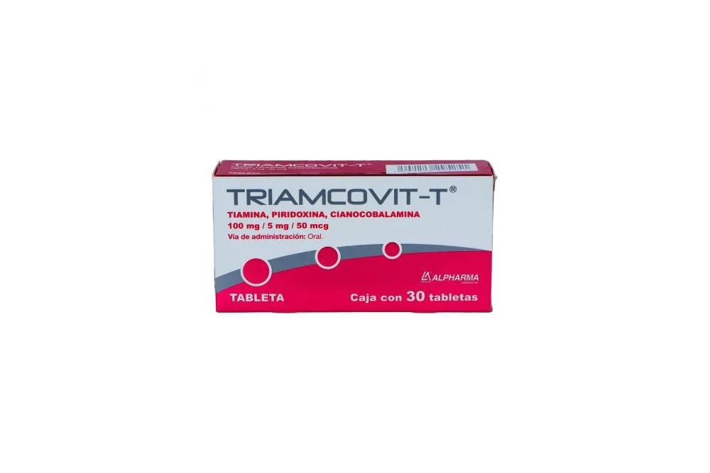 TRIAMCOVIT-T 100/5MG 50MCG 30 TAB