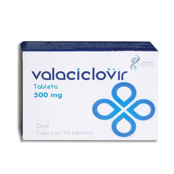 VALACICLOVIR 500 MG 10 TAB LGEN