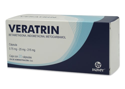 VERATRIN 20 CAPS 215/25/0.75 MG