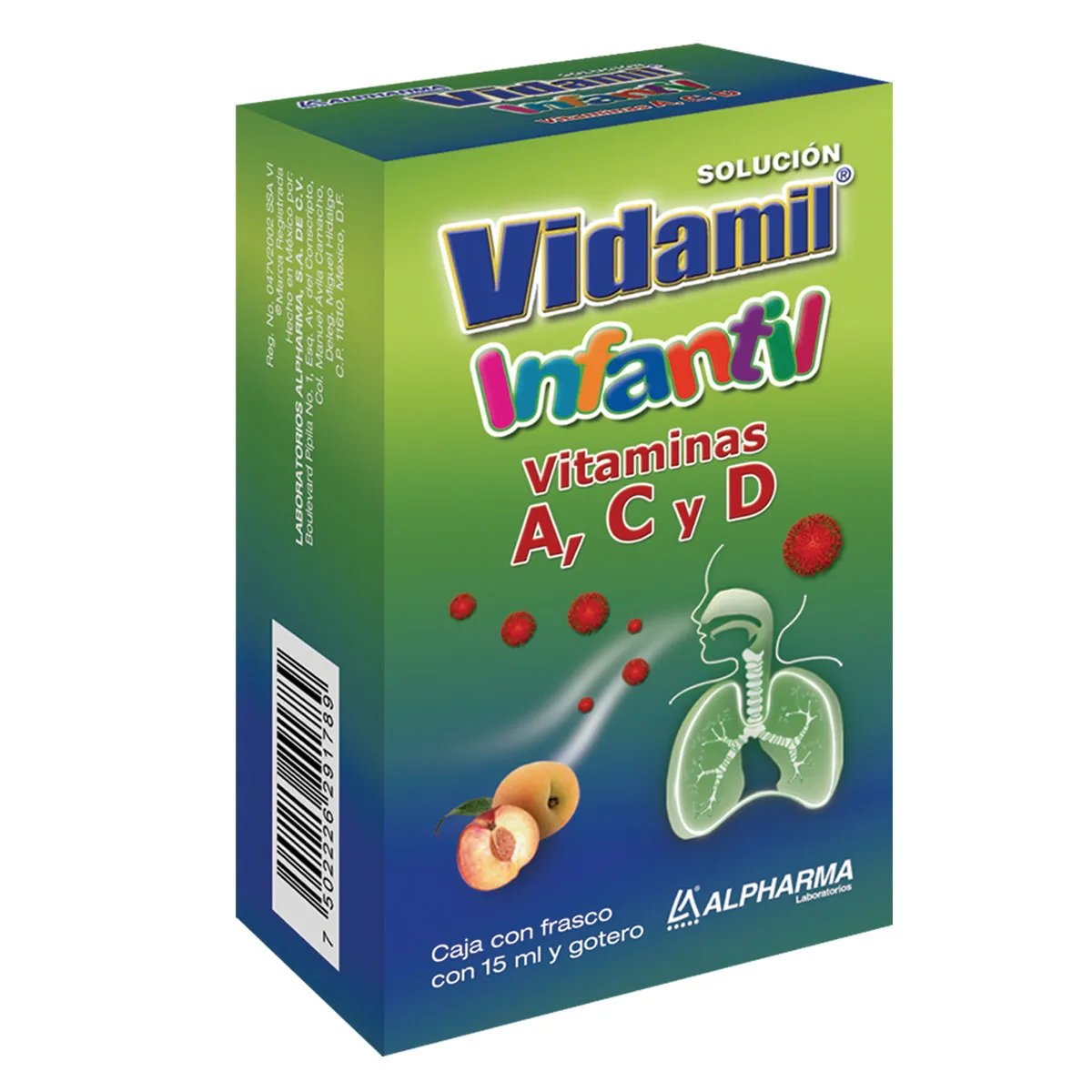 VIDAMIL 1 GTS 15 ML 5.28/125/1.8