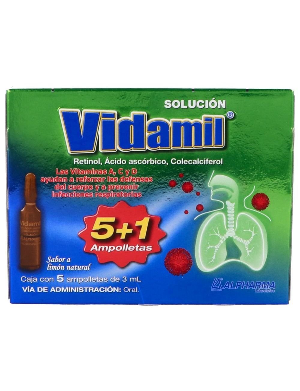VIDAMIL 5 AMP 7800/600/1200 3 ML
