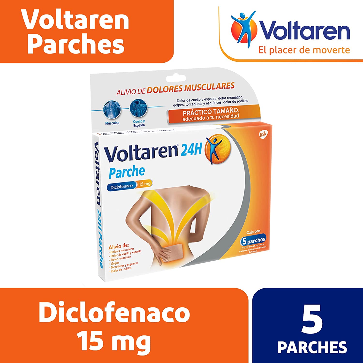 VOLTAREN 24H 5 PARCHES