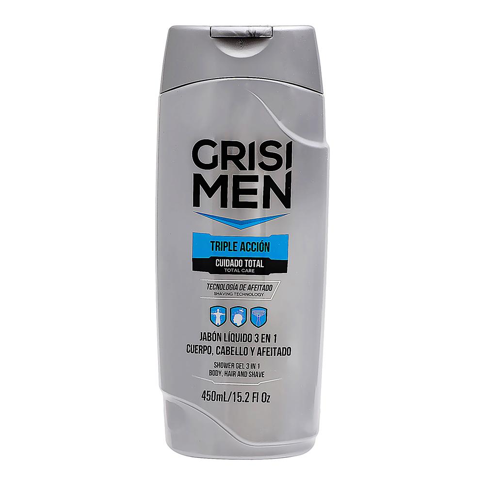 GRISI MEN SHOWER GEL TRIPLE ACCION CUERPO, CABELLO Y AFEITADO ENV C 450ML
