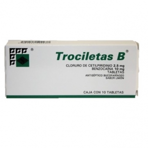 TROCILETAS B 10 TAB LIMON  STREGER