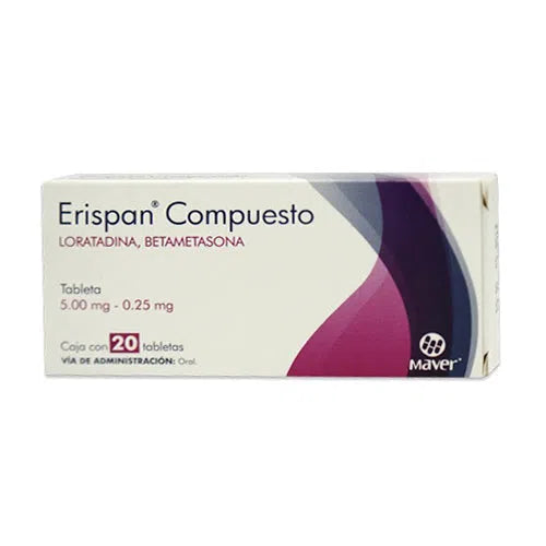 ERISPAN COMP 20 TAB 5/0.25 MG